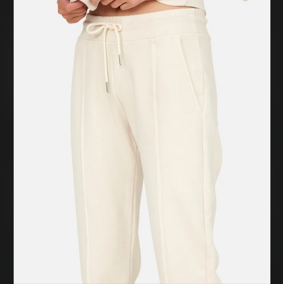Mate the Label front seam fleece jogger, bone, xs - Picture 2 of 4